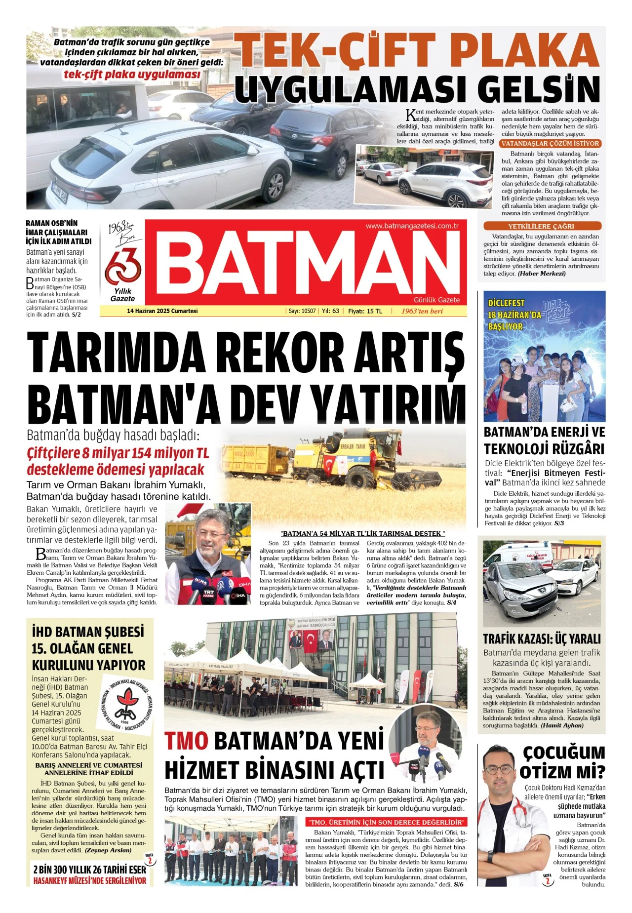 14 HAZİRAN 2025 CUMARTESİ