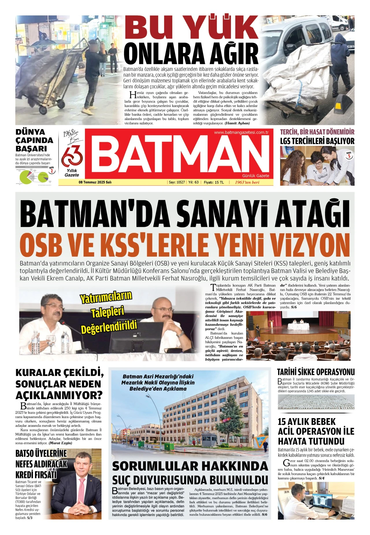 8 TEMMUZ 2025 SALI
