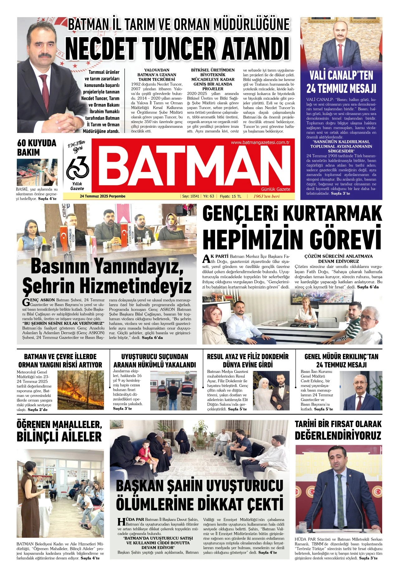 24 TEMMUZ 2025 PERŞEMBE