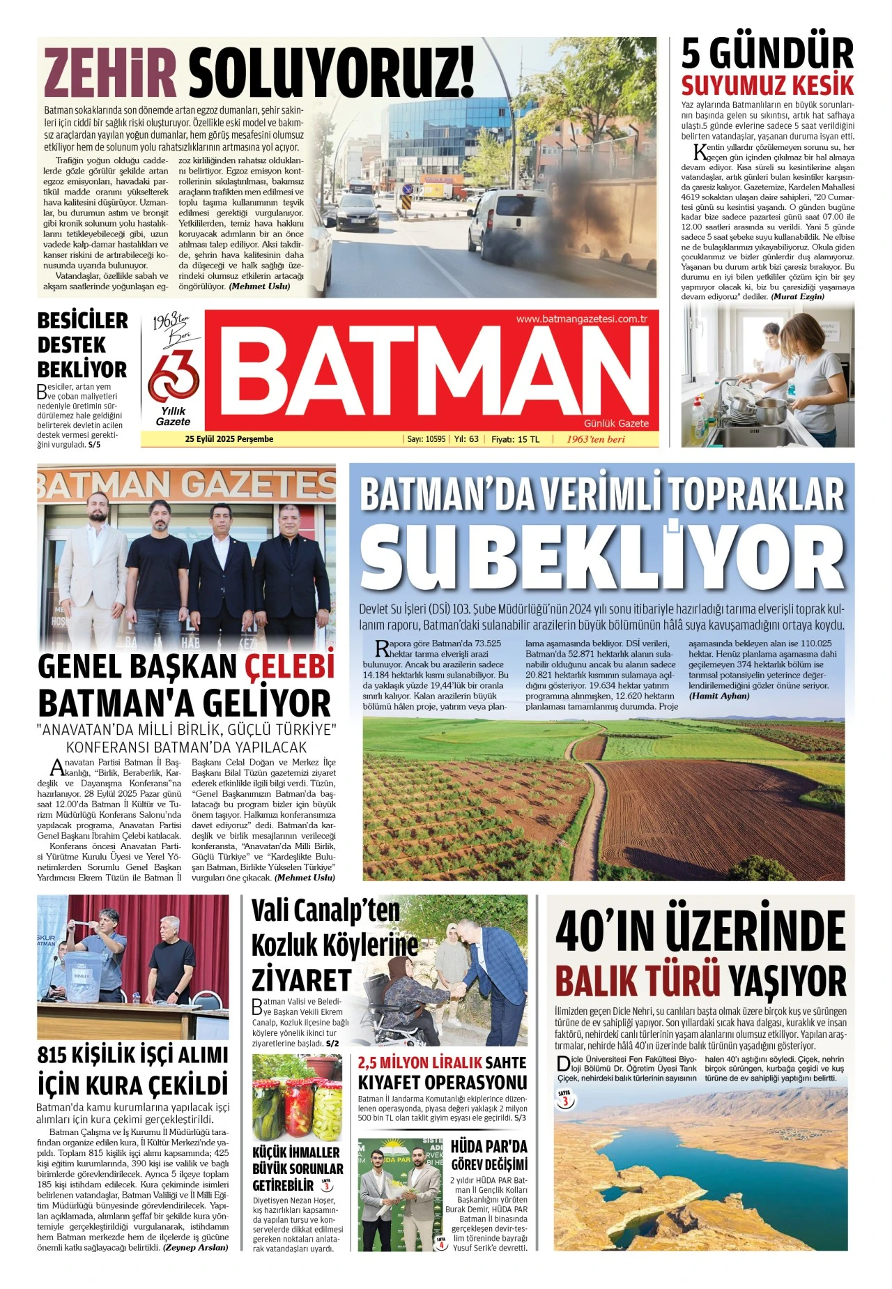 25 EYLÜL 2025 PERŞEMBE