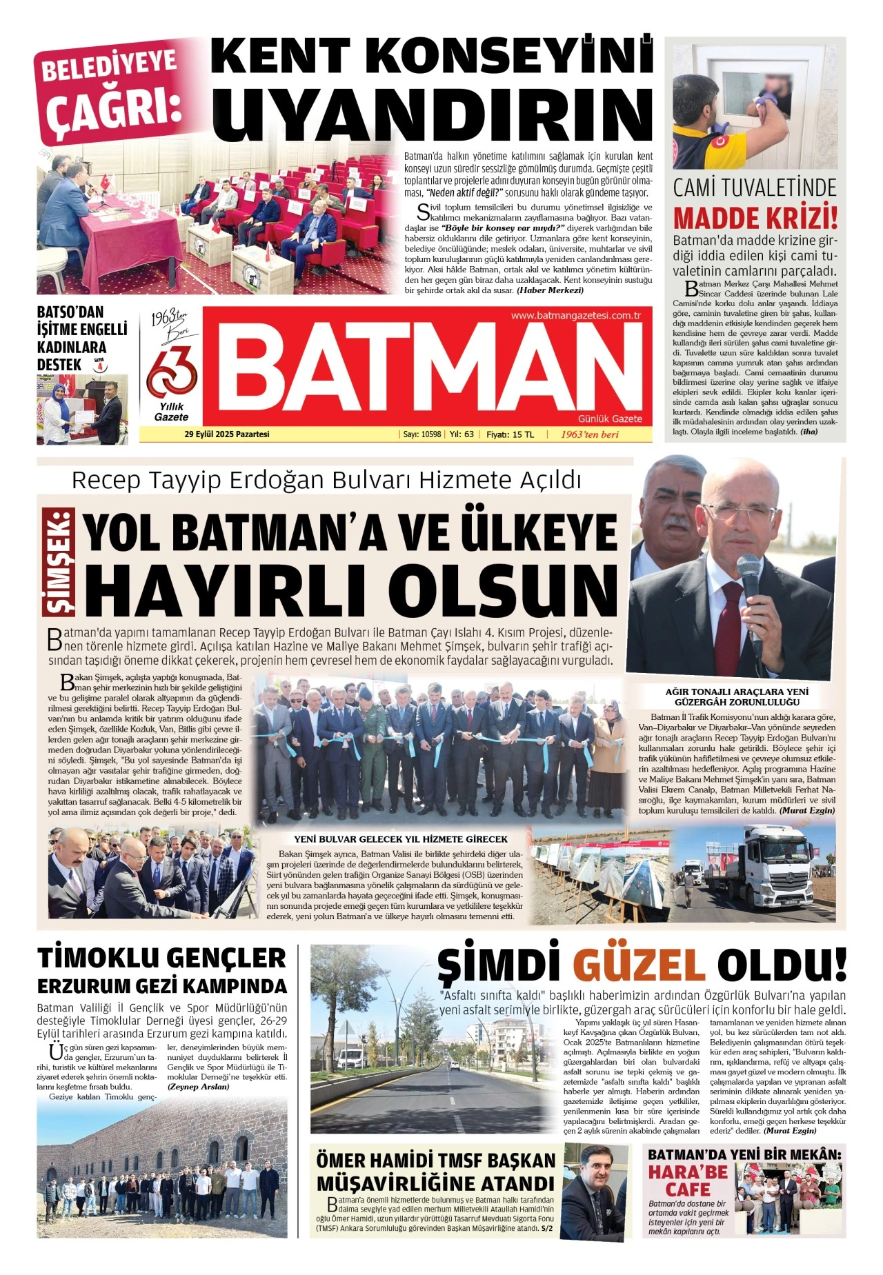 29 EYLÜL 2025 PAZARTESİ