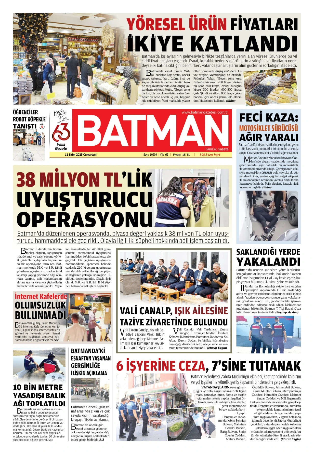 11 EKİM 2025 CUMARTESİ