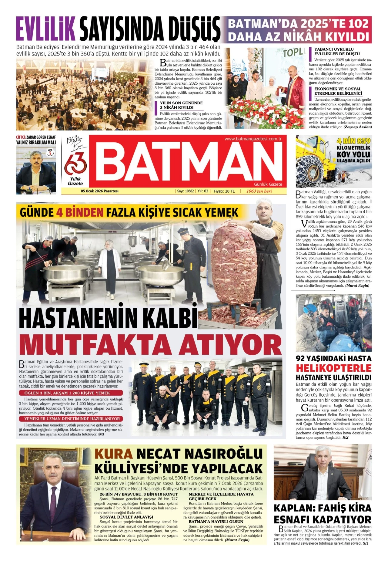 5 OCAK 2026 PAZARTESİ 