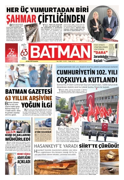 29 EKİM 2025 ÇARŞAMBA