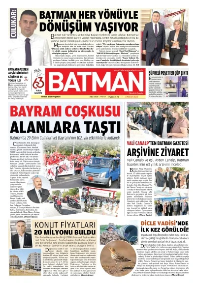 30 EKİM 2025 PERŞEMBE