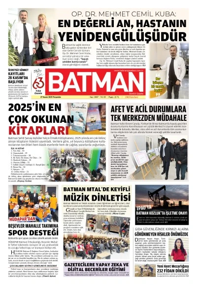 27 KASIM 2025 PERŞEMBE