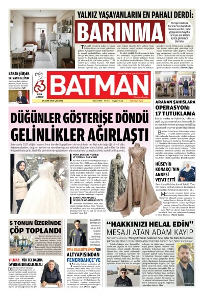 17 Aralık 2025 &Ccedil;arşamba