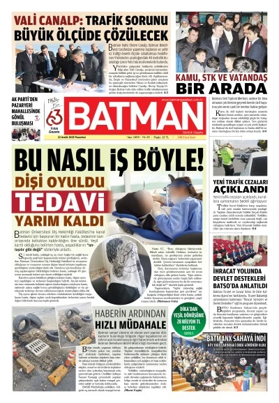 22 ARALIK 2025 PAZARTESİ