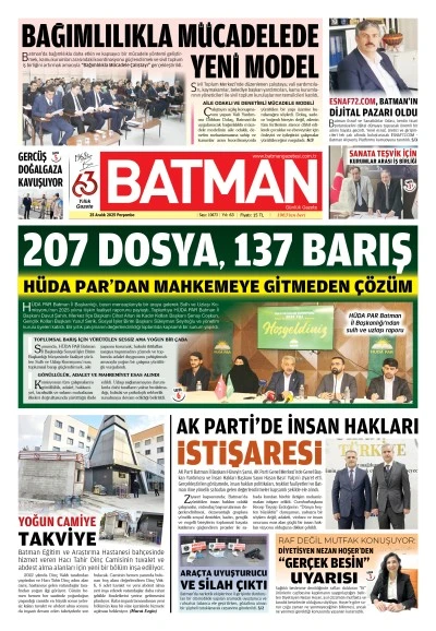 25 ARALIK 2025 PERŞEMBE