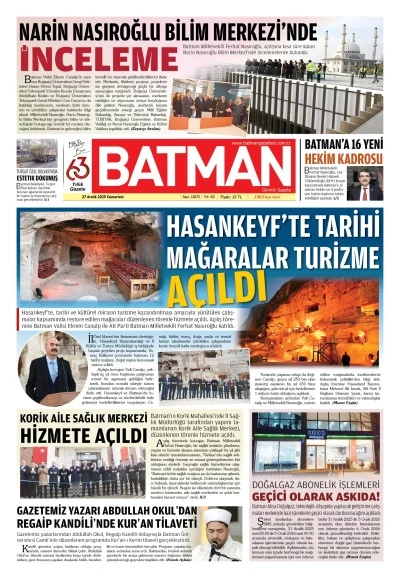 27 ARALIK 2025 CUMARTESİ 