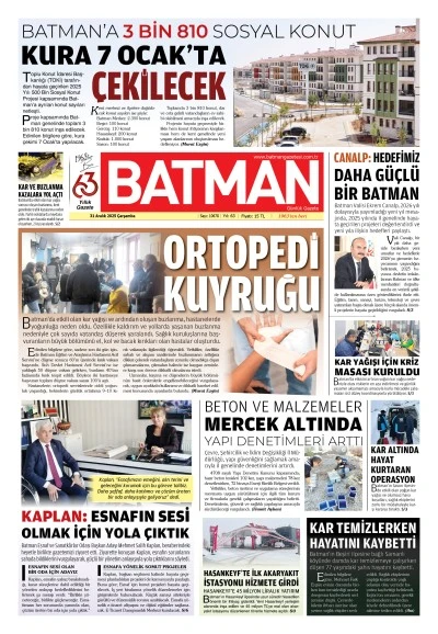 31 ARALIK 2025 &Ccedil;ARŞAMBA