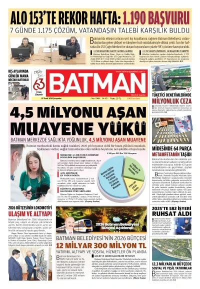 7 OCAK 2026 &Ccedil;ARŞAMBA