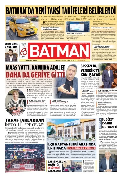 19 OCAK 2026 PAZARTESİ