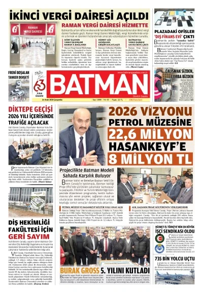21 OCAK 2026 &Ccedil;ARŞAMBA