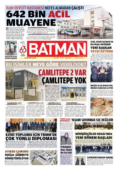 22 OCAK 2026 PERŞEMBE