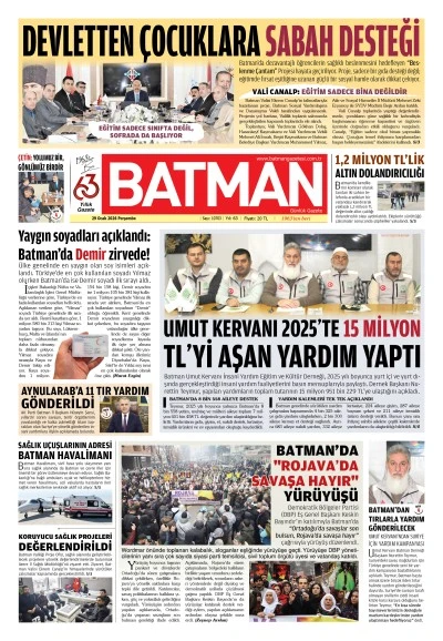 29 OCAK 2026 PERŞEMBE