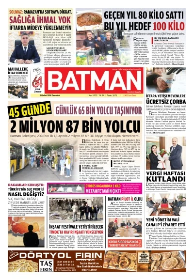 21 ŞUBAT 2026 CUMARTESİ