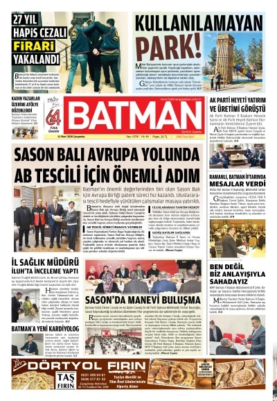 11 MART 2026 &Ccedil;ARŞAMBA