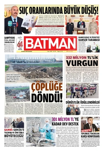 08 NİSAN 2026 &Ccedil;ARŞAMBA