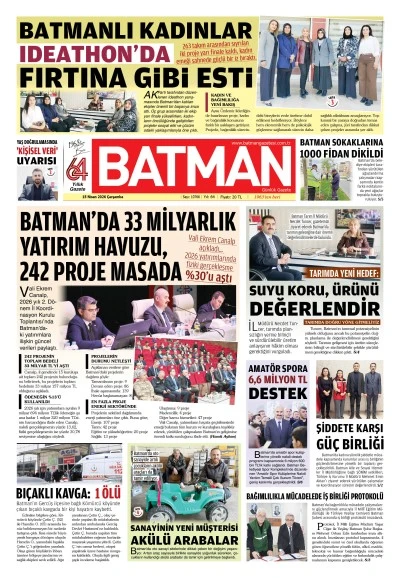 15 NİSAN 2026 &Ccedil;ARŞAMBA