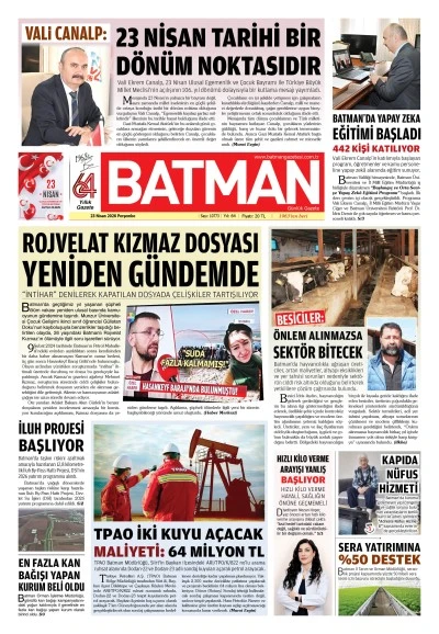 23 NİSAN 2026 PERŞEMBE