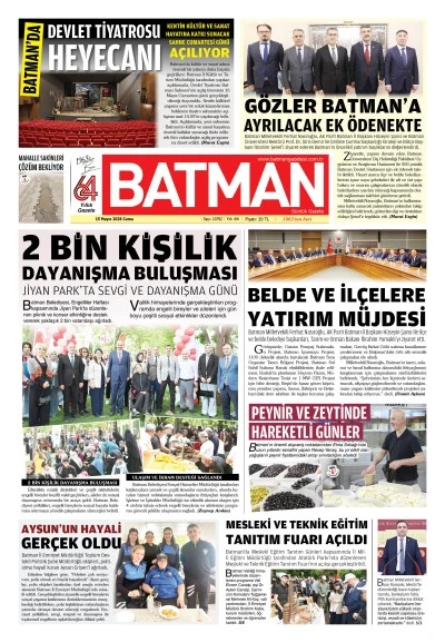 15 MAYIS 2026 CUMA