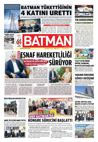 15 HAZİRAN  2026 PAZARTESİ