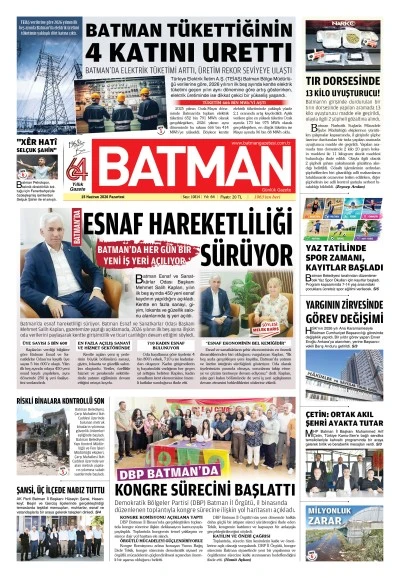 15 HAZİRAN 2026 PAZARTESİ