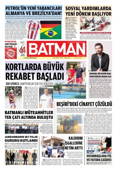 17 HAZİRAN 2026 &Ccedil;ARŞAMBA
