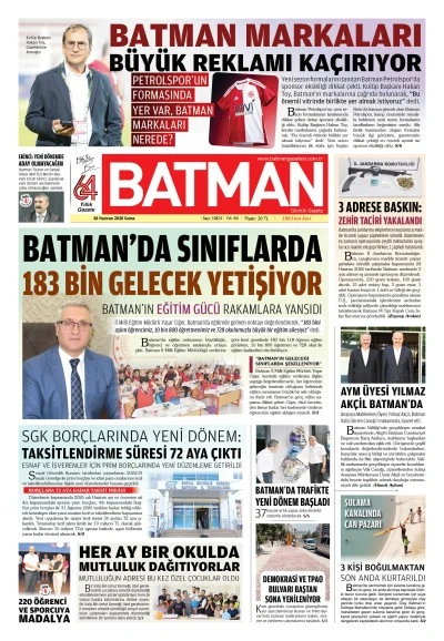 26 HAZİRAN CUMA 2026