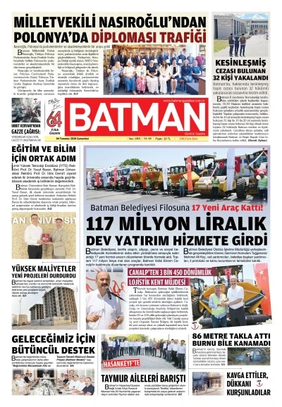 04 TEMMUZ 2026 CUMARTESİ
