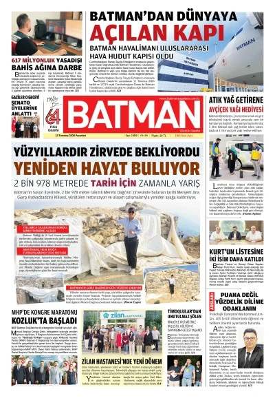 13 TEMMUZ 2026 PAZARTESİ