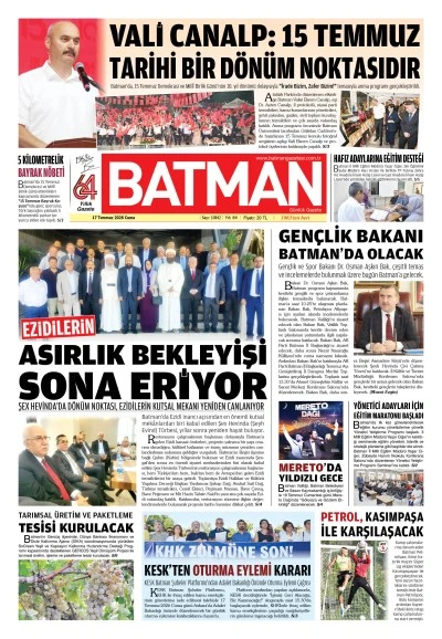 17 TEMMUZ 2026 CUMA
