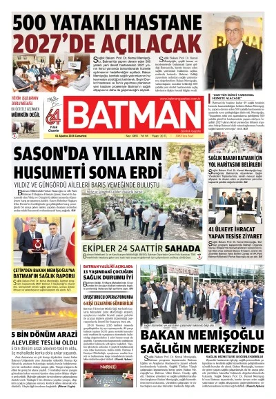 01 AĞUSTOS 2026 CUMARTESİ