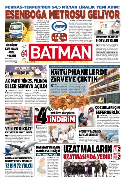 12 AĞUSTOS 2026 &Ccedil;ARŞAMBA