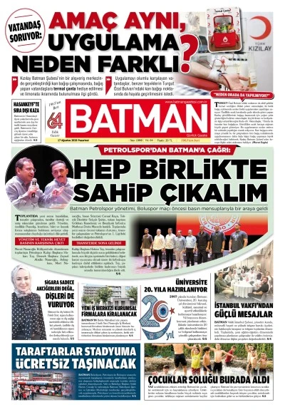 17 AĞUSTOS 2026 PAZARTESİ