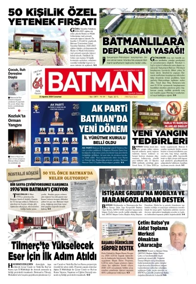 22 AĞUSTOS 2026 CUMARTESİ