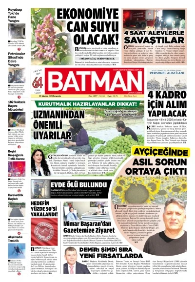 27 AĞUSTOS 2026 PERŞEMBE 