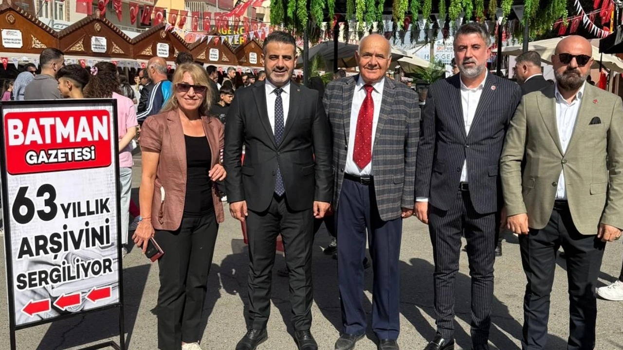 BAŞKAN ÇETİN, BATMAN GAZETESİ ARŞİVİNİ ZİYARET ETTİ