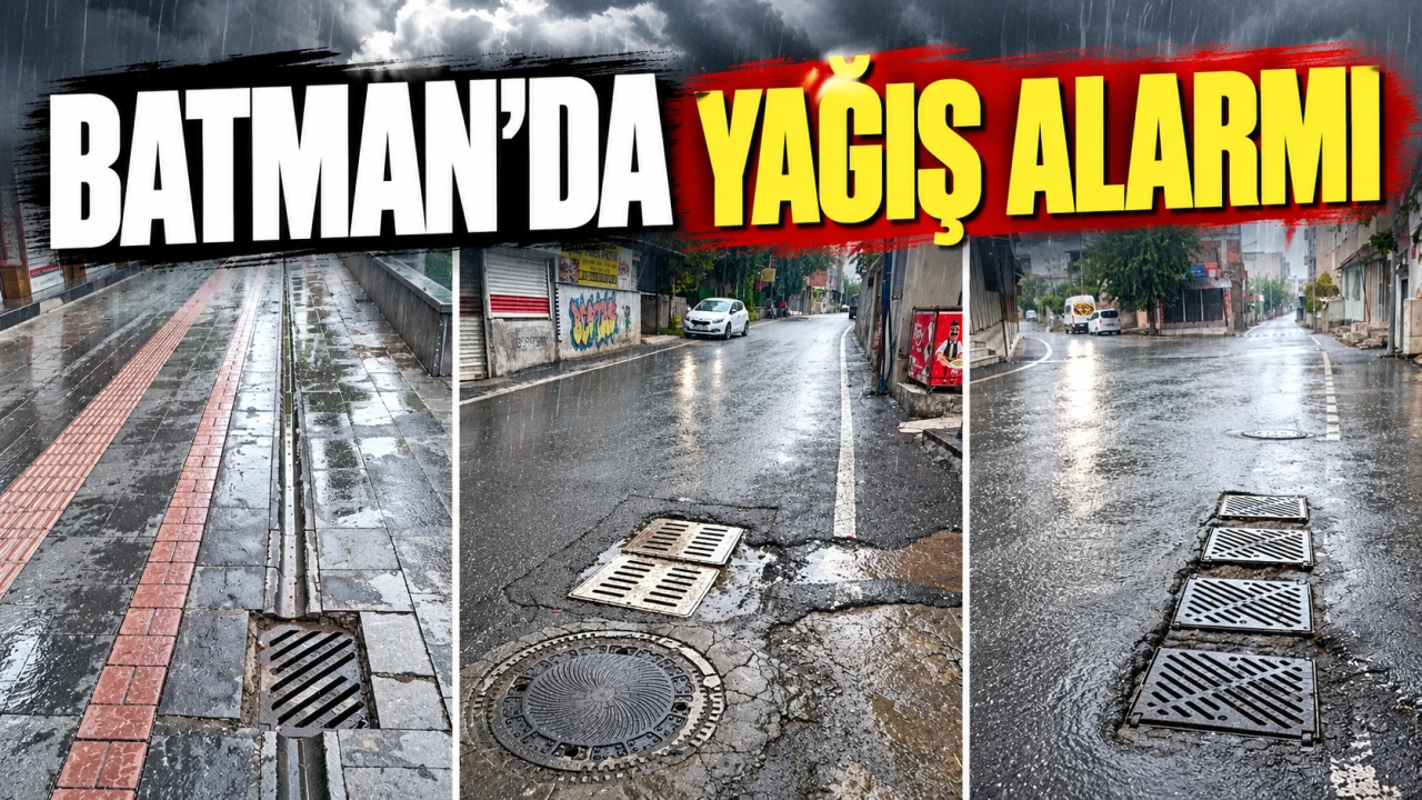 Batman&rsquo;da yağış alarmı