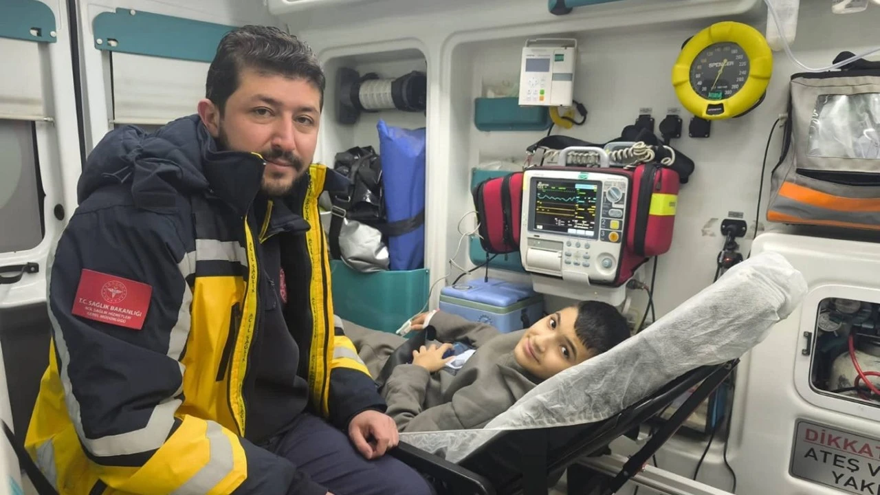 &Ccedil;OCUK HASTA MARMARA&rsquo;YA SEVK EDİLDİ