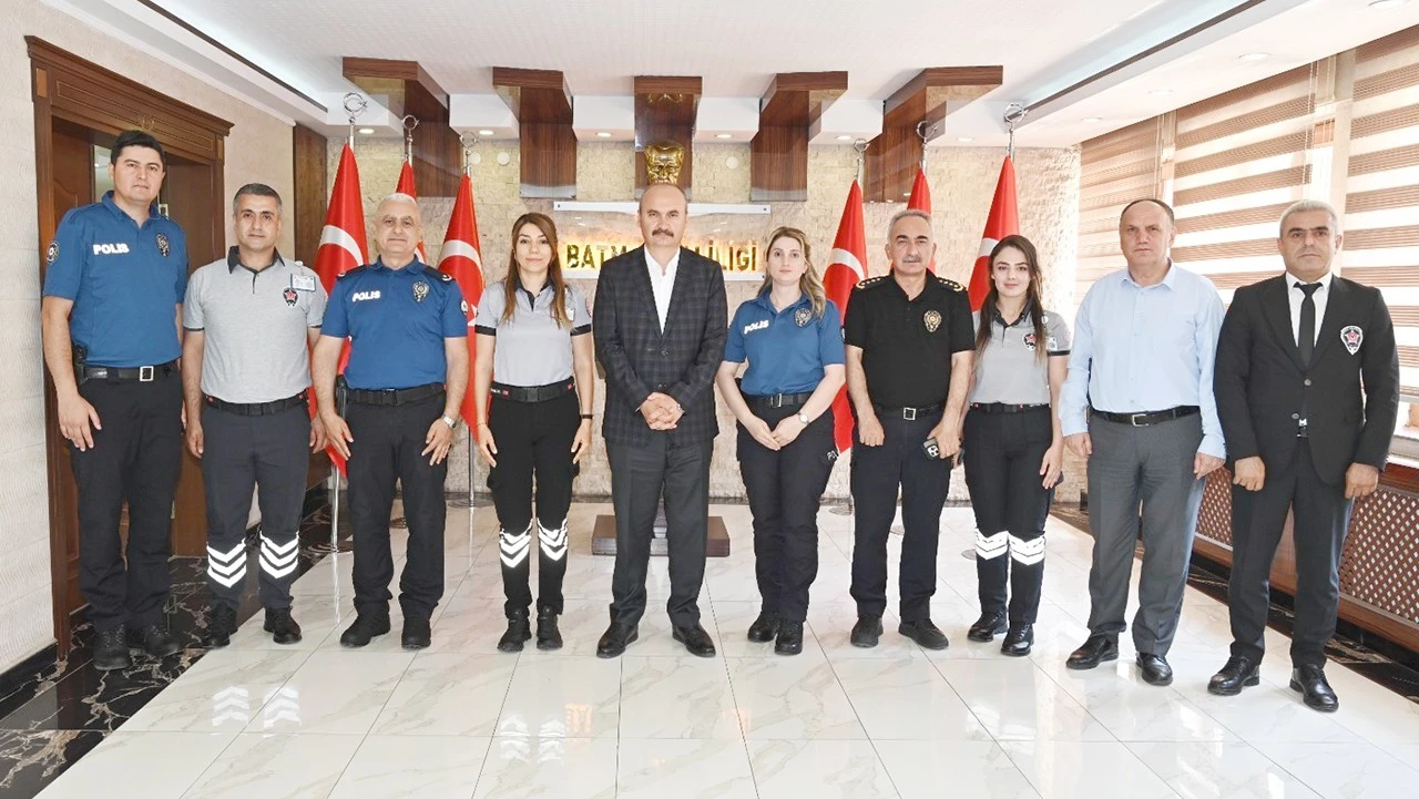 G&Uuml;VENLİK PERSONELİNDEN PROTOKOL ZİYARETİ
