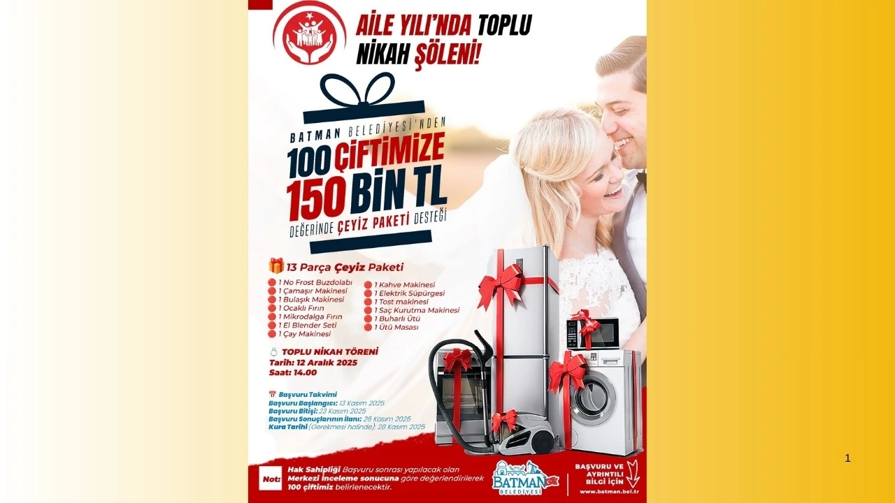 ÇEYİZ DESTEĞİ KURA TARİHİ AÇIKLANDI