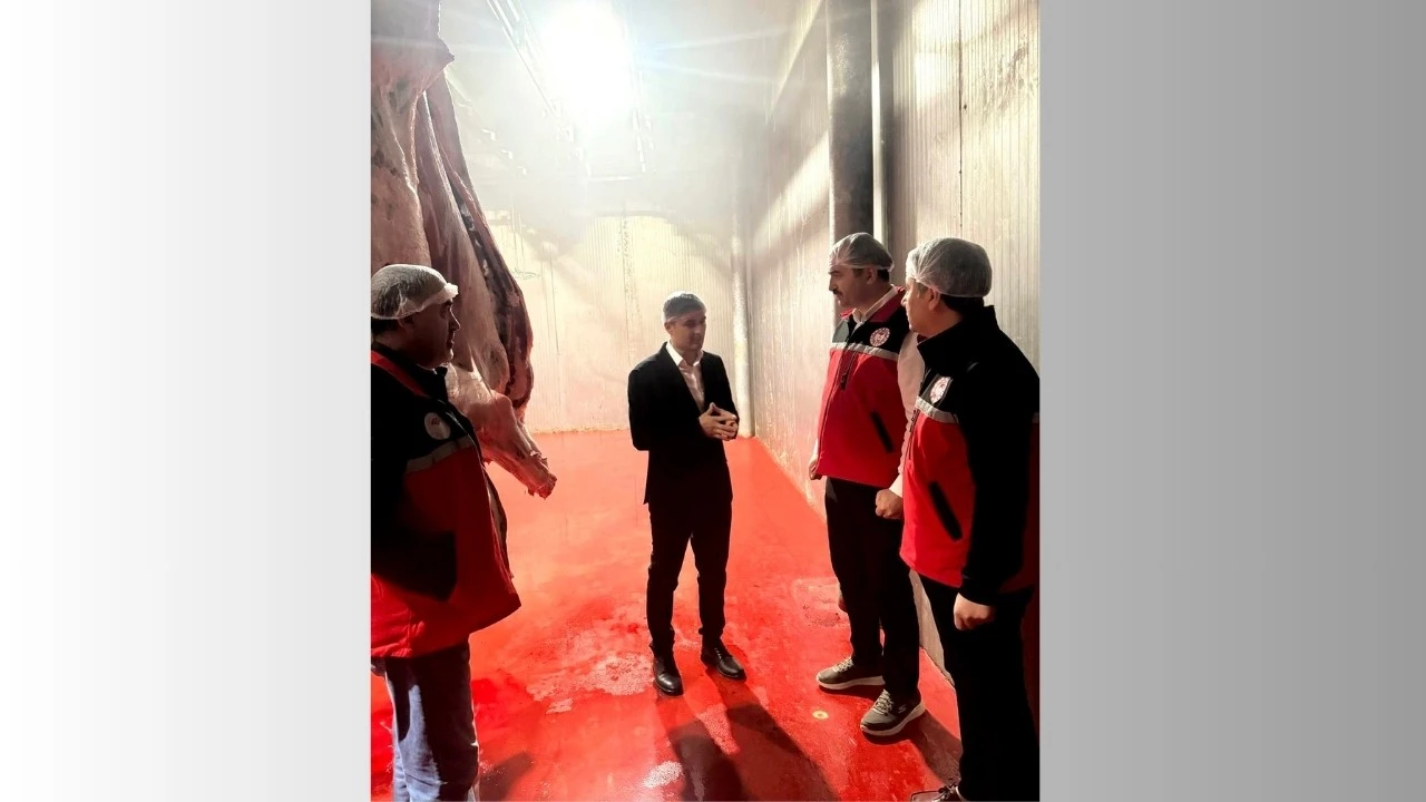 KESİMHANE VE HAYVAN PAZARI DENETLENDİ