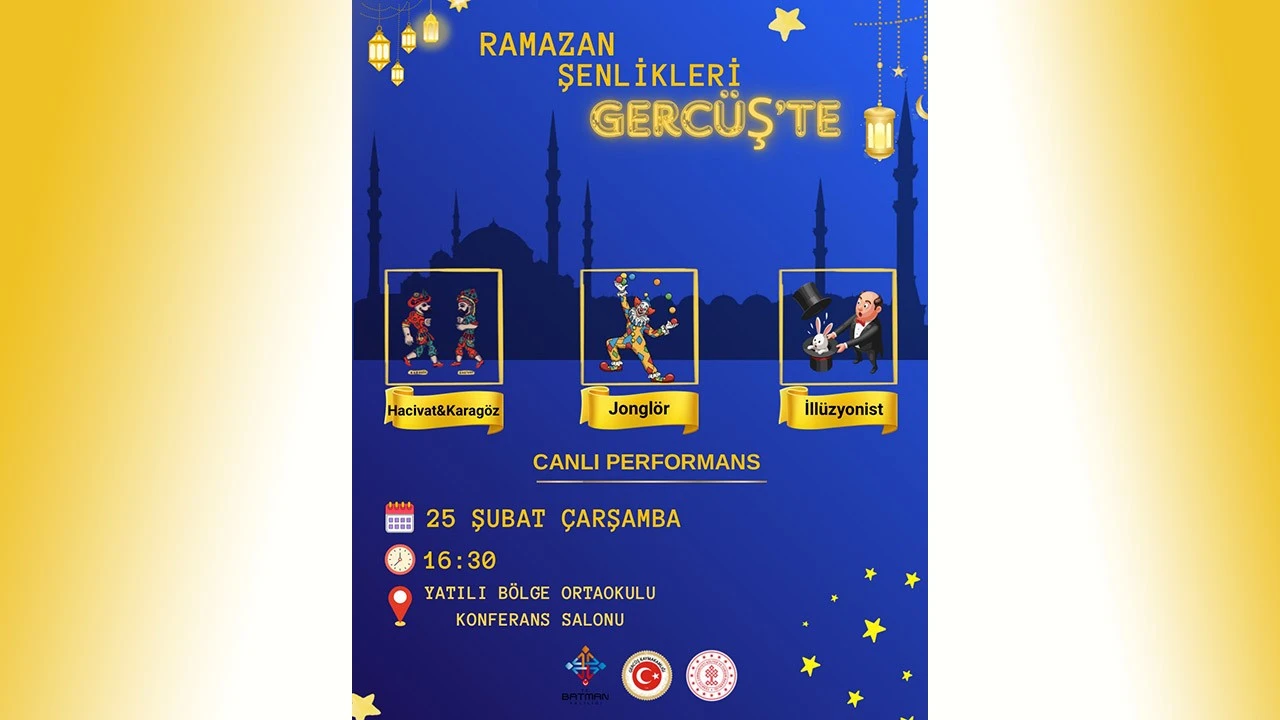 GERC&Uuml;Ş&rsquo;TE RAMAZAN ŞENLİKLERİ BAŞLIYOR