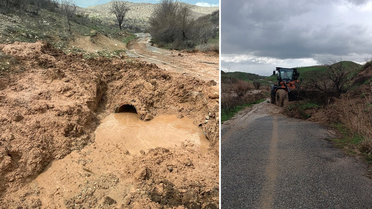 ŞİDDETLİ YAĞIŞLAR ULAŞIMI AKSATTI