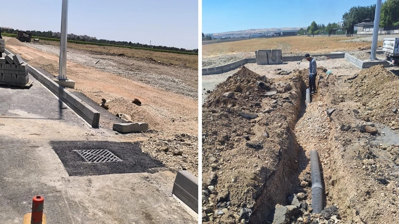 NECAT NASIROĞLU BULVARI'NDA YAĞMUR SUYU MESAİSİ