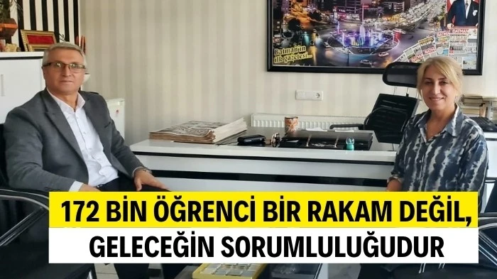 172 BİN ÖĞRENCİ GELECEĞİN SORUMLULUĞUDUR