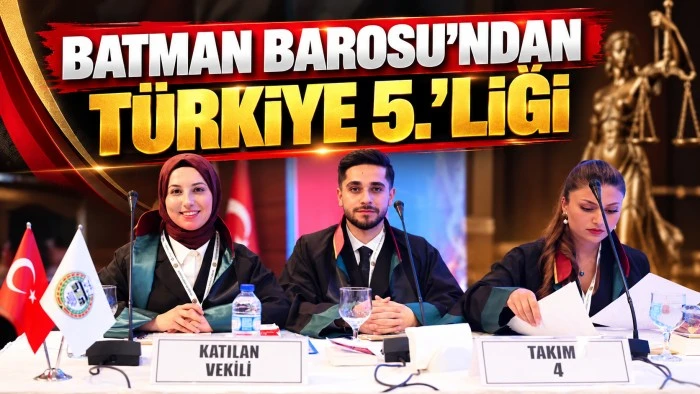 BATMAN BAROSU&rsquo;NDAN T&Uuml;RKİYE 5.&rsquo;LİĞİ