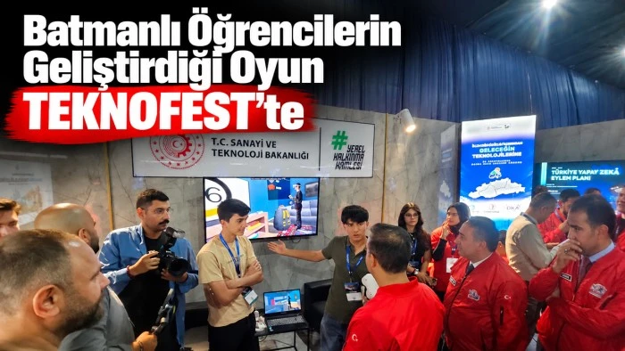 Batmanlı &Ouml;ğrencilerin Geliştirdiği Oyun TEKNOFEST&rsquo;te